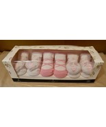 Baby 3 Pair Sock Set Laura Ashley Newborn - 6 Months Pink Girls NIB 237O - $17.07 CAD