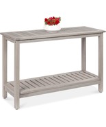 Best Choice Products 48in 2Shelf Eucalyptus Wooden Console Table Indoor ... - $192.03
