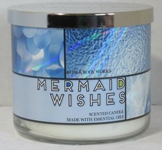 Bath &amp; Body Works 3-wick Large Jar Scented Candle MERMAID WISHES grapefr... - $37.64