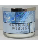 Bath &amp; Body Works 3-wick Large Jar Scented Candle MERMAID WISHES grapefr... - £29.74 GBP