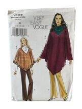 Vogue V8166 Misses Poncho Top Pants Pattern Size 12-16 Very Easy - $11.85