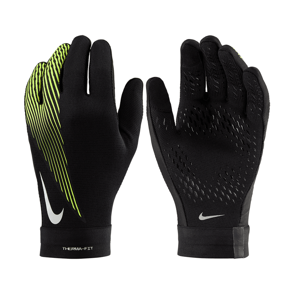 Nike Academy Therma-Fit Soccer Gloves Men&#39;s Sports Gloves Black NWT HF05... - $44.91