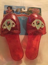 Valentines Day Disney shoes Size 7 Elena of Avalor princess slippers Jakks red - £12.44 GBP