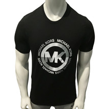 Nwt Michael Kors Msrp $58.99 Mens Black Crew Neck Short Sleeve T-SHIRT Size M Xl - £23.31 GBP
