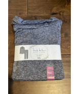 Nicole Miller Womens Jersey Knit Pajama Set Gray Long Sleeve XXL Cowl Neck - $655.83 MXN