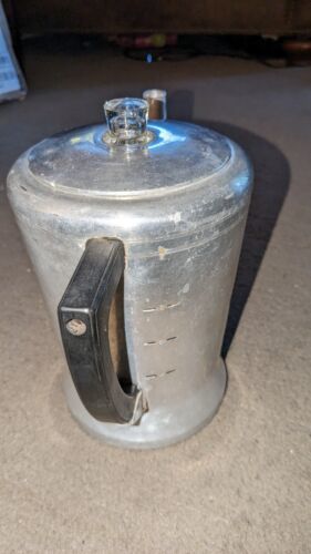 Vtg 1930,s West Bend Coffee Percolator Pot Server Aluminum Flavo Perk Stove Top - $39.59