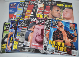 Lot Of 21 WWE Magazine 02/03 Brock Austin Rock Wrestling WWF - All with Posters - £156.42 GBP