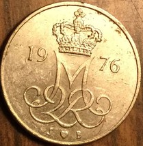 1976 Denmark 10 Ore Coin - £1.04 GBP