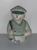 Sarah’s Attic Snowonders &quot;Putter&quot; #7535 Snowman figurine / Golf ~ Vintage 1999 - £11.68 GBP