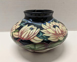 Moorcroft Pottery Vase Rachel Bishop 2017 Numbered 4 of 20 Blue w/ Flowers - $346.50