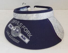 Womens Devils Fork State Park Golf Visor Hat Cap Blue White Lake Jucassee - $29.65