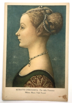 Vintage PC Portrait of An Unknown Lady Ritratto di Signora Ignota Poldi ... - $6.00
