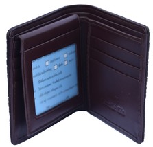 Temptress Brown Cash And Card Slots Palpable Crocodile Leather Wallet - $179.99