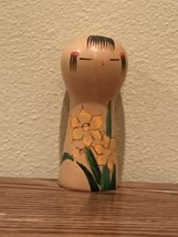 Vintage Hand Painted Unique Wooden Authentic Collectible Doll from Japan - $102.85