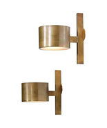 Pair of Modern Solid Brass Sconces in the Style of Universaltwilight - $606.92 CAD