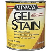 Minwax Gel Stain for Wood, 1 Quart CHERRYWOOD Veneer Fiberglass MultiSur... - $68.19
