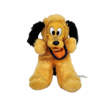 DISNEY RUBBER FACE PLUTO PUPPY DOG VINTAGE STUFFED ANIMAL PLUSH TOY JAPAN - $47.50