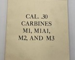 M1 Carbine TM 9-1276 Technical Manual Book - £10.64 GBP