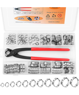 120PCS 11 Sizes Single Ear Hose Clamps 304 Stainless Steel, 6-33.1Mm Ste... - €33,47 EUR