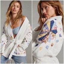 Anthropologie Quilted Patchwork Kimono Belted Jacket XSP XS Petite NWOT - £98.36 GBP