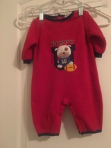 Okie Dokie Baby Boys Fleece Romper Jumpsuit Play Suit Size 3-6 Months - £26.03 GBP
