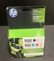 HP 950 951 C/M/Y Color Ink Cartridges OEM X4E06AN Combo Pack Of 4 Use By... - $56.09