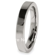 Free Shipping Buy Discount Jewelry Hot Sales 4mm Men&#39;s Tungsten Carbide Flat Com - £20.20 GBP