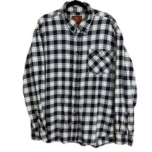 Ranch Tough Shirt Mens 3XLT Button Down Cotton Flannel Plaid Work Outdoor - £13.10 GBP