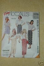 McCall's Pattern  #6528 Misses Wrap Skirt  Size 8 10 12 - $1.75