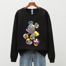  4XL Colorful Stitching   Sweatshirt Hoodies for Women Men Autumn Winter Loose L - £74.88 GBP