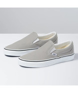 Vans Classic Slip On Shoes, Drizzle/True White men&#39;s size 6.5 / women&#39;s 8.0 - $1,120.23 MXN