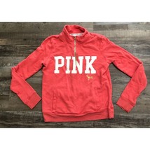 Victoria&#39;s Secret Pink Size Small 1/4 Zip Pink Sweatshirt - $16.31