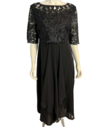 Just Fashion Now Women&#39;s Evening Maxi Dress Black Size L NWT - $271.12 MXN