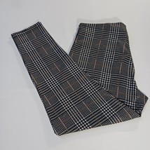 Maze Collection Pants Women’s XL Brown &amp; White Plaid Stretch Pull-On Leg... - €16,94 EUR