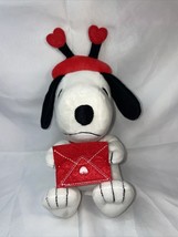 Hallmark Peanuts Snoopy Heart Headband Red Love Letter Valentine Plush 2021 New - £9.31 GBP