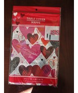 Table Cover Happy Valentine&#39;s Day 54 In X 108 In-Brand New-SHIPS N 24 HOURS - $223.52 MXN