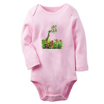 Babies Nature Pattern Jungle Rompers Newborn Baby Bodysuit Infant Kids Jumpsuits - £8.69 GBP