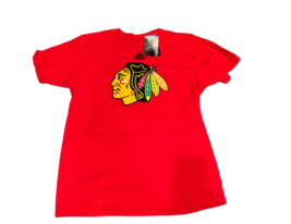 NWT New Chicago Blackhawks adidas Logo Size Large T-Shirt - £17.37 GBP