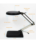 TECHTONGDA 110V 10X Black Benchtop Magnifier Lamp Magnifier Desk Table L... - $86.53
