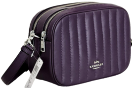 COACH C1569 PUFFY LINEAR QUILTED JES PURPLE NAPPA LEATHER CROSSBODY BAGNWT! - £156.42 GBP