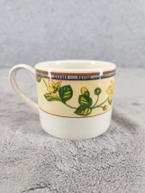 One Spring Medley by Johnson Brothers Short Mug Floral On Yellow Border - £9.45 GBP