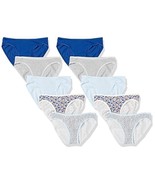 Amazon Essentials Women Cotton Bikini Brief Underwear Panties 10 Pk S Mu... - $19.99