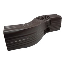 1 - Aluminum Downspout A Gutter (3” offset) Zig Zag Elbow – 3” x 4” Musk... - $20.89