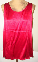 New Designer J. Jill 100% Silk True Red Tank NWT XS Womens Sleeveless Top - $88.11