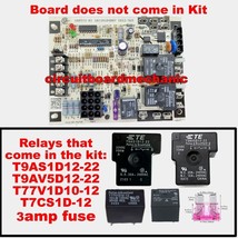 4 Relay Repair Kit 100973-01 / 1012-969 Lennox HVAC Control Board - £35.41 GBP
