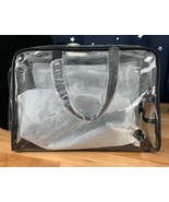 DSW 4 Piece Clear and Black Travel Bag Set Lightweight Handbag &amp; Pouches... - £17.23 GBP