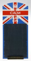 Keep Calm and Carry On Chalk Board with Union Jack Theme - $11.18