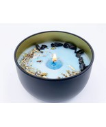 Protection Crystal Candle ~ 8 Ounce ~ Sage Scented For Spells, Rituals, ... - £9.38 GBP