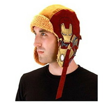 Marvel Comics Iron Man 3 Movie Licensed Aviator Laplander Style Hat NEW UNWORN - £10.64 GBP