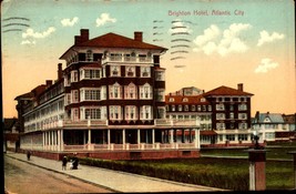 Atlantic City NJ-New Jersey, Hotel Brighton, - 1910 Antique Postcard BK60 - £3.94 GBP